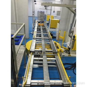 Automatic magnetic palletizer for milk powder tin can stacking